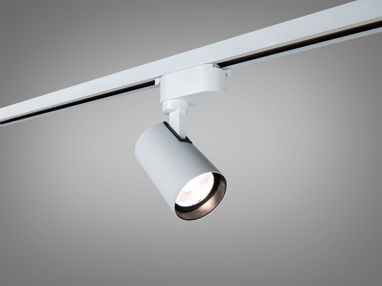 Білий трековий LED світильник Diasha 10 Вт 4000К для треків 220 В з магнітним кріпленням і поворотною головкою. Створює кероване акцентне світло.