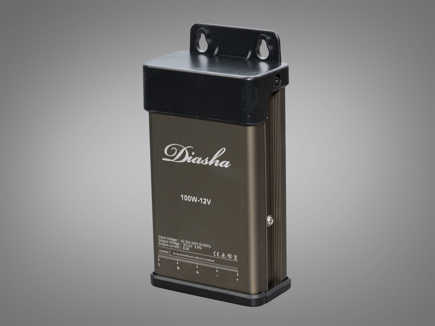 Блок живлення 12В, із захистом від дощу, 100Вт, 8.33А. Придбайте потужне, стабільне та захищене рішення для освітлення будь-якої складності. 