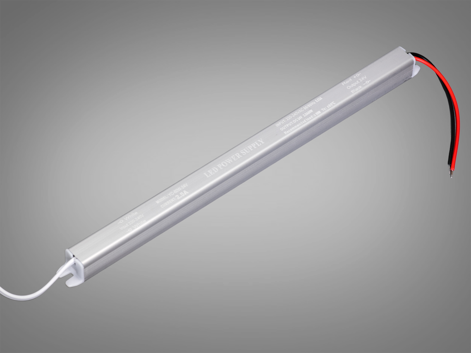 Ультратонкий блок живлення 24В, 60Вт, 2.5А, 