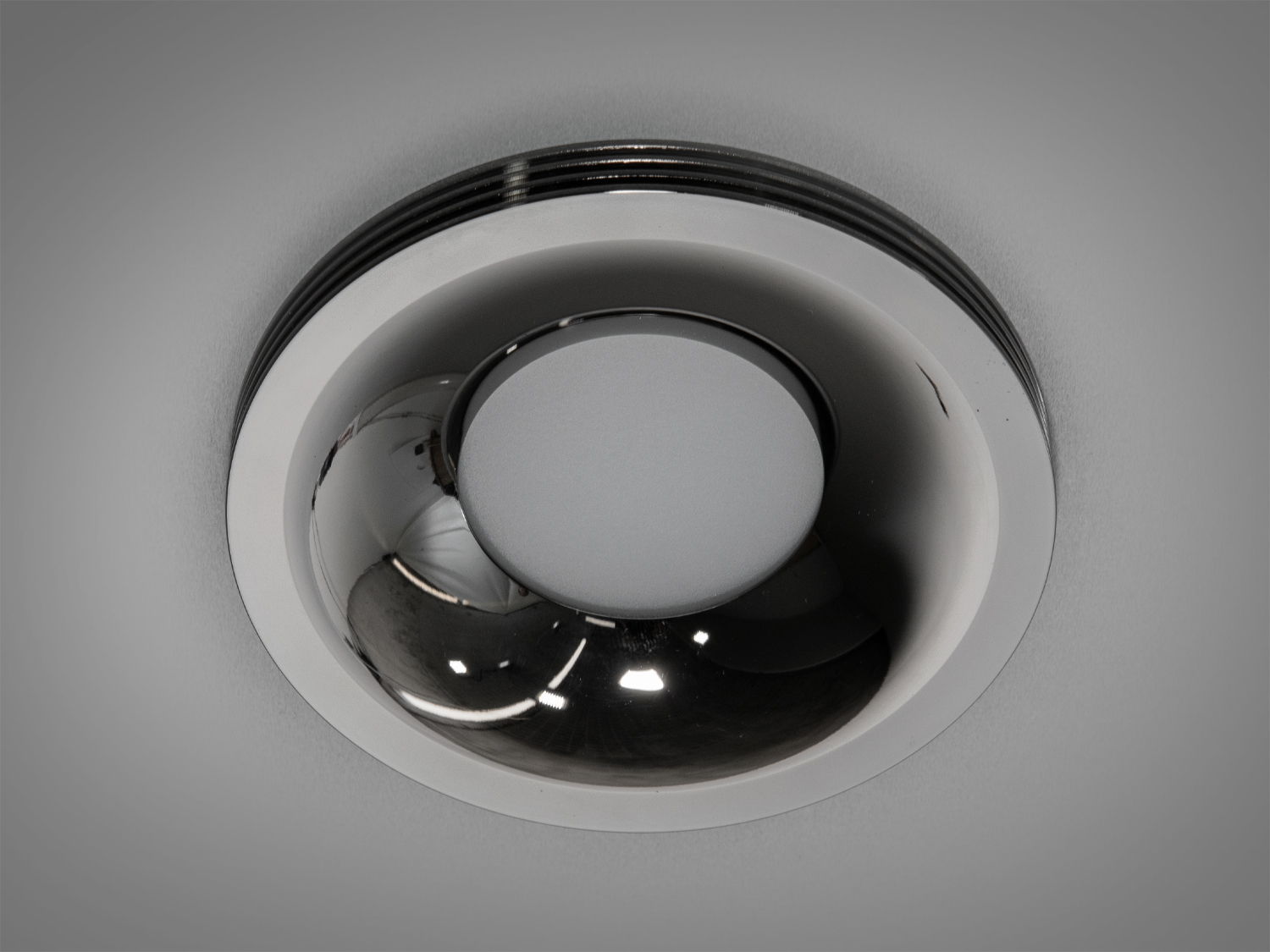 Алюмінієвий врізний точковий світильник на кухню, колір чорний хромТочечные светильники, Врезка, Точечные светильники MR-16, Новинки
