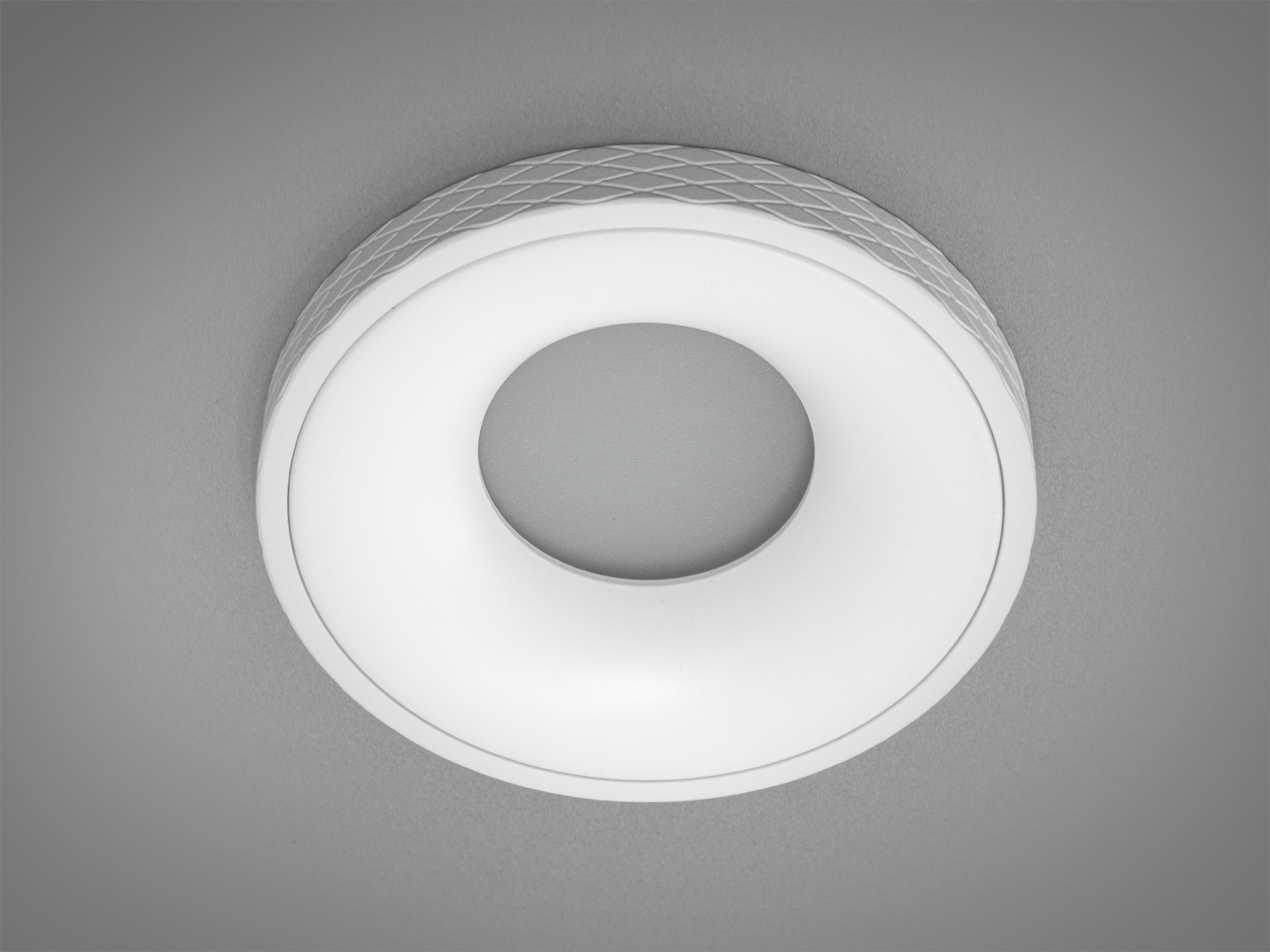 Білий круглий точковий світильник з алюмінію. Декоративні світильни