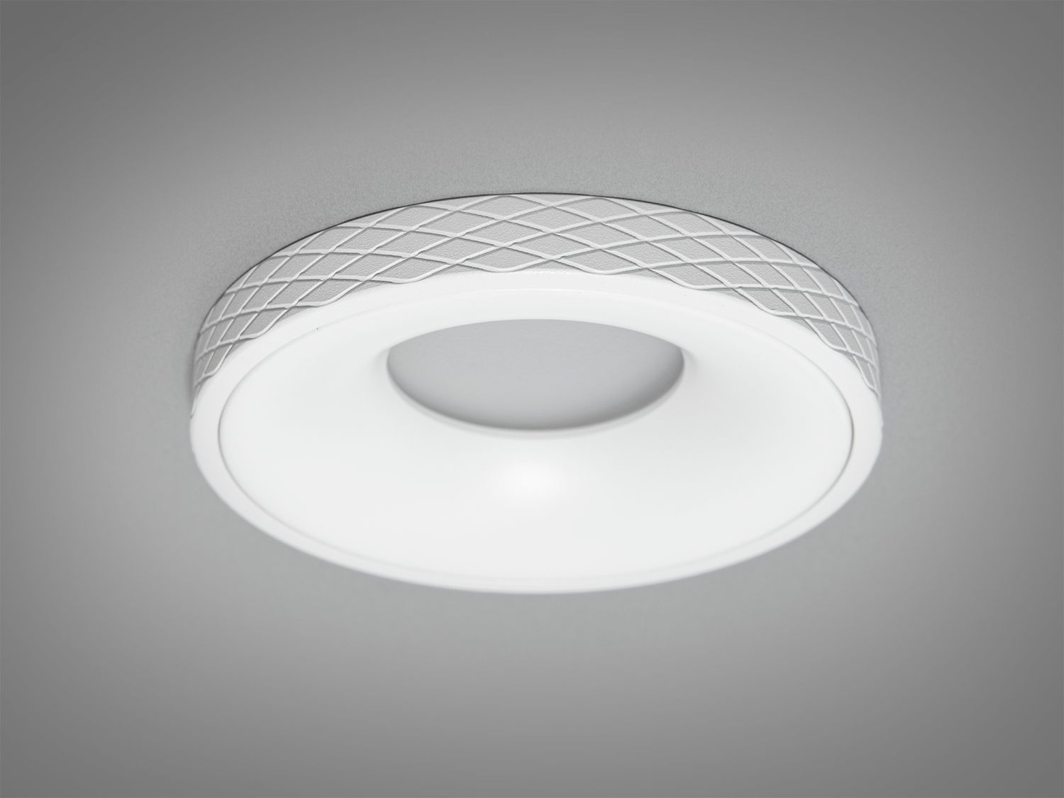 Білий круглий точковий світильник з алюмінію. Декоративні світильники 