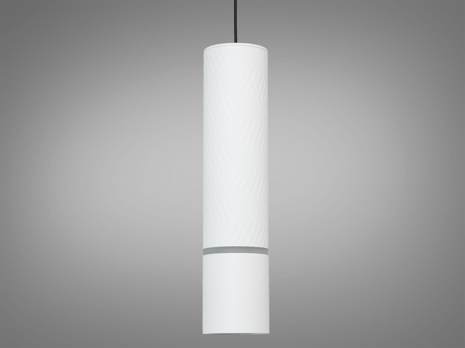 Циліндричний світильник з мінімалістичним дизайном, оснащений світлодіодним джерелом світла.