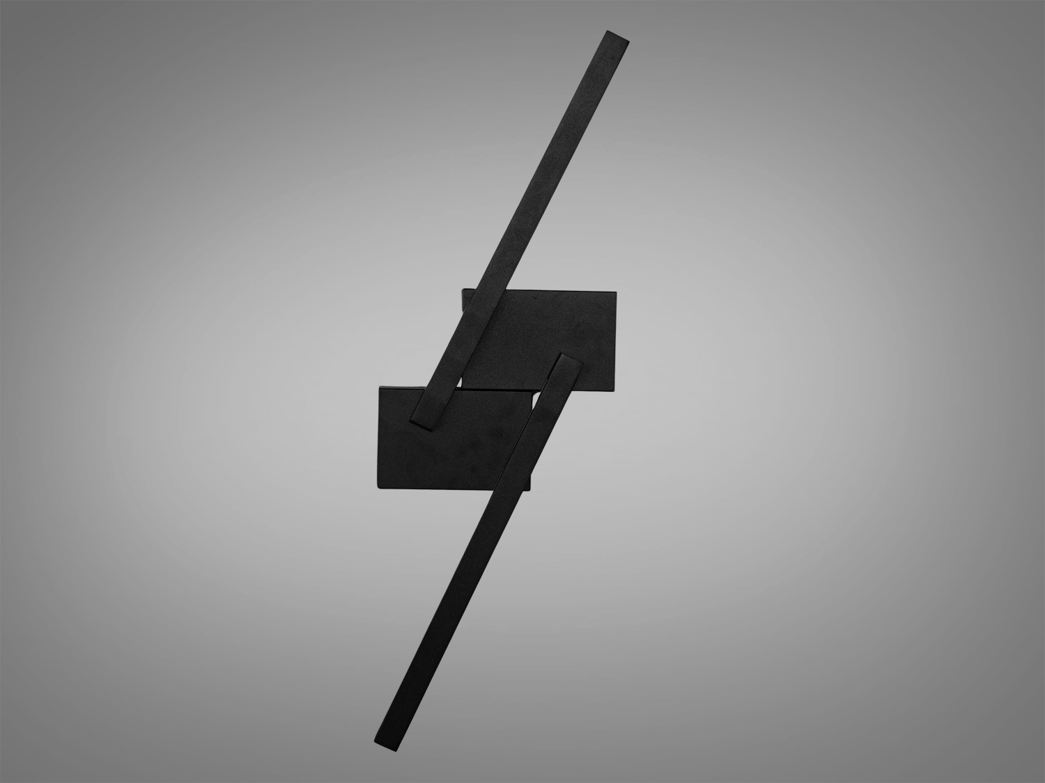 Настінне бра Line чорне з геометричним дизайном