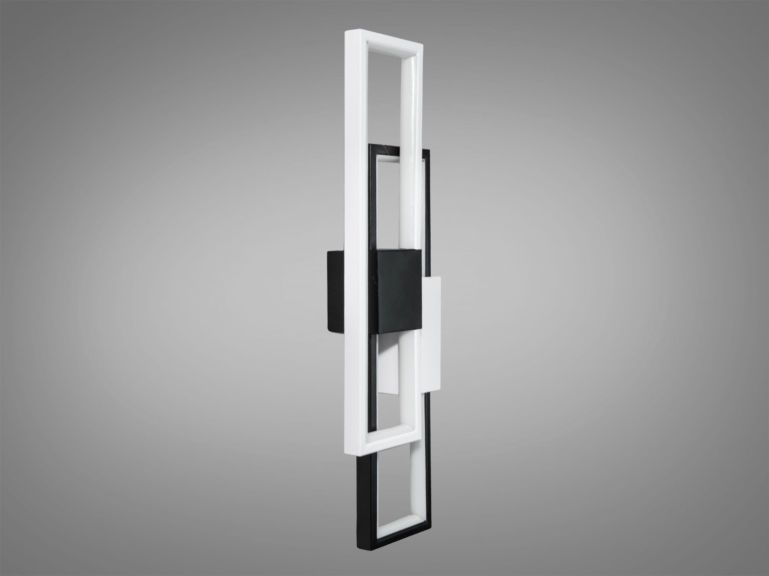 Мінімалістичне LED бра для зали, колір чорний+білий, 50W