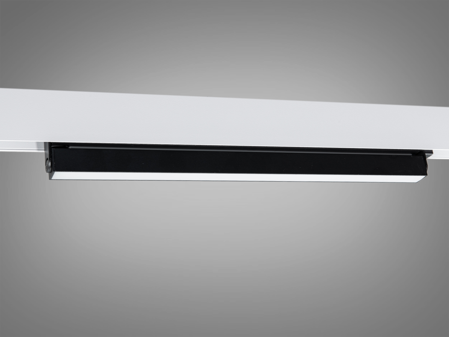 Лінійний поворотний трековий LED світильник магнітний, 18Вт, чорний