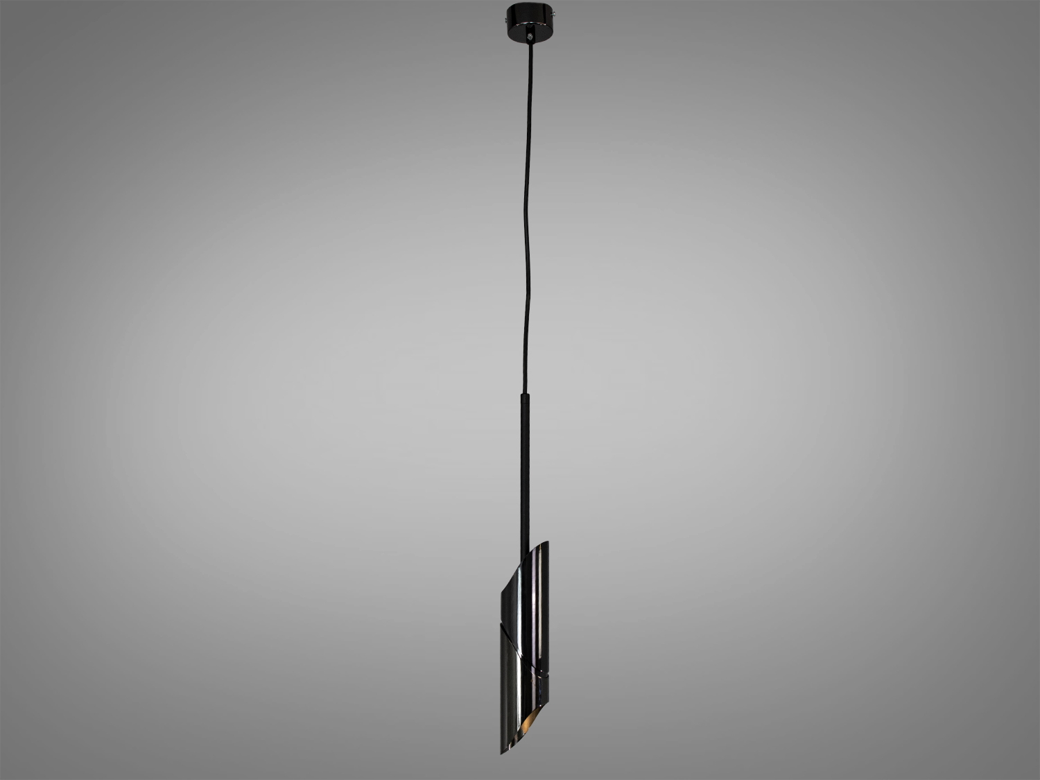 Стильний підвісний світильник з довгим кабелем для регулювання висоти. Ідеально підходить для високих стель у сучасних приміщеннях.
