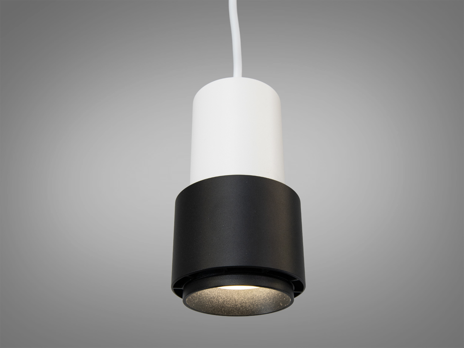 Підвісний світильник з чорного металу, має витончену вигнуту форму та золотисту лінію. Підходить для сучасних інтер′єрів.