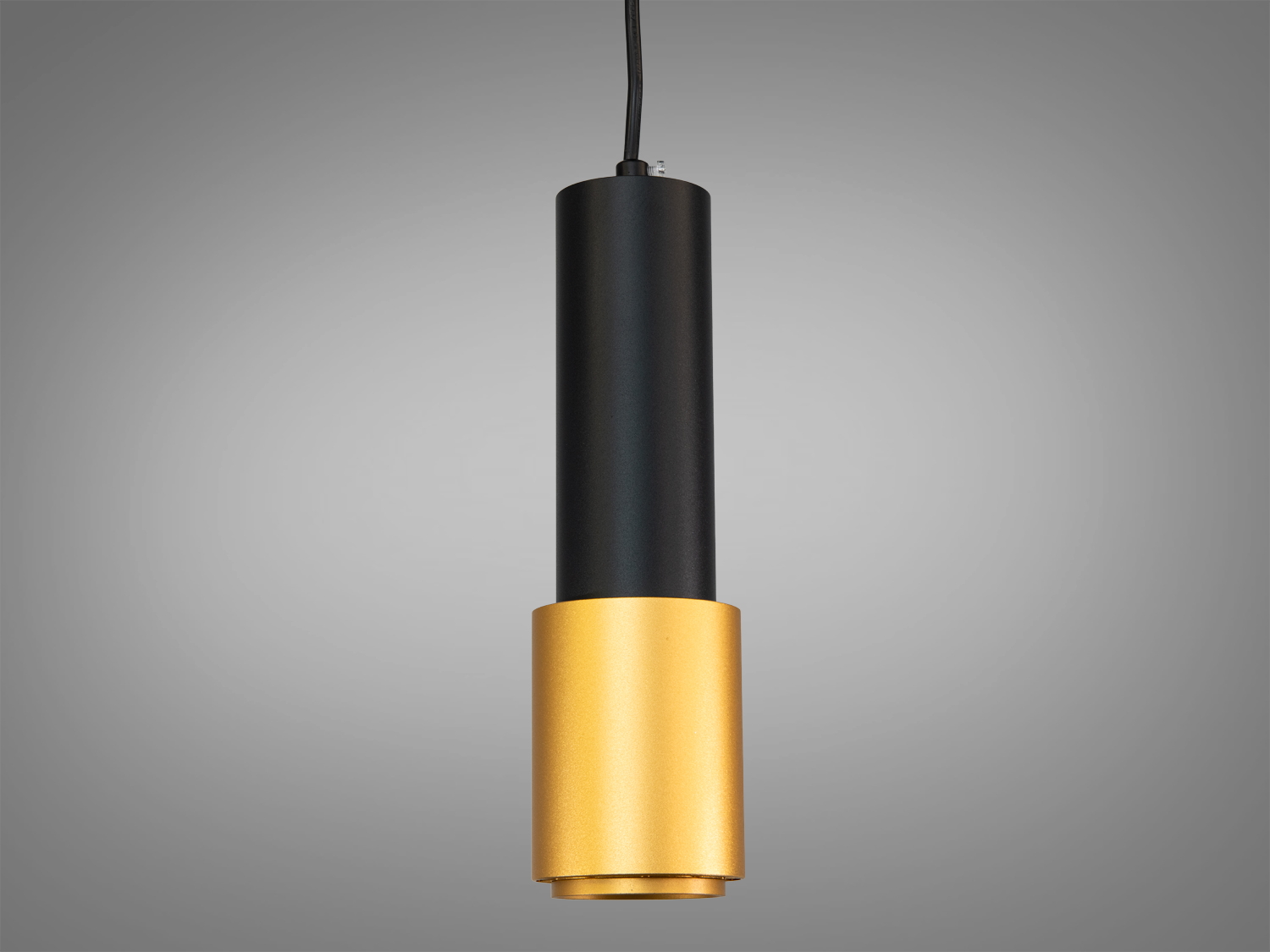 Чорний підвісний світильник з металу з цоколем GU10 та керуванням настінним вимикачем. Спрямоване акцентне світло для дому, кафе та вітрин.