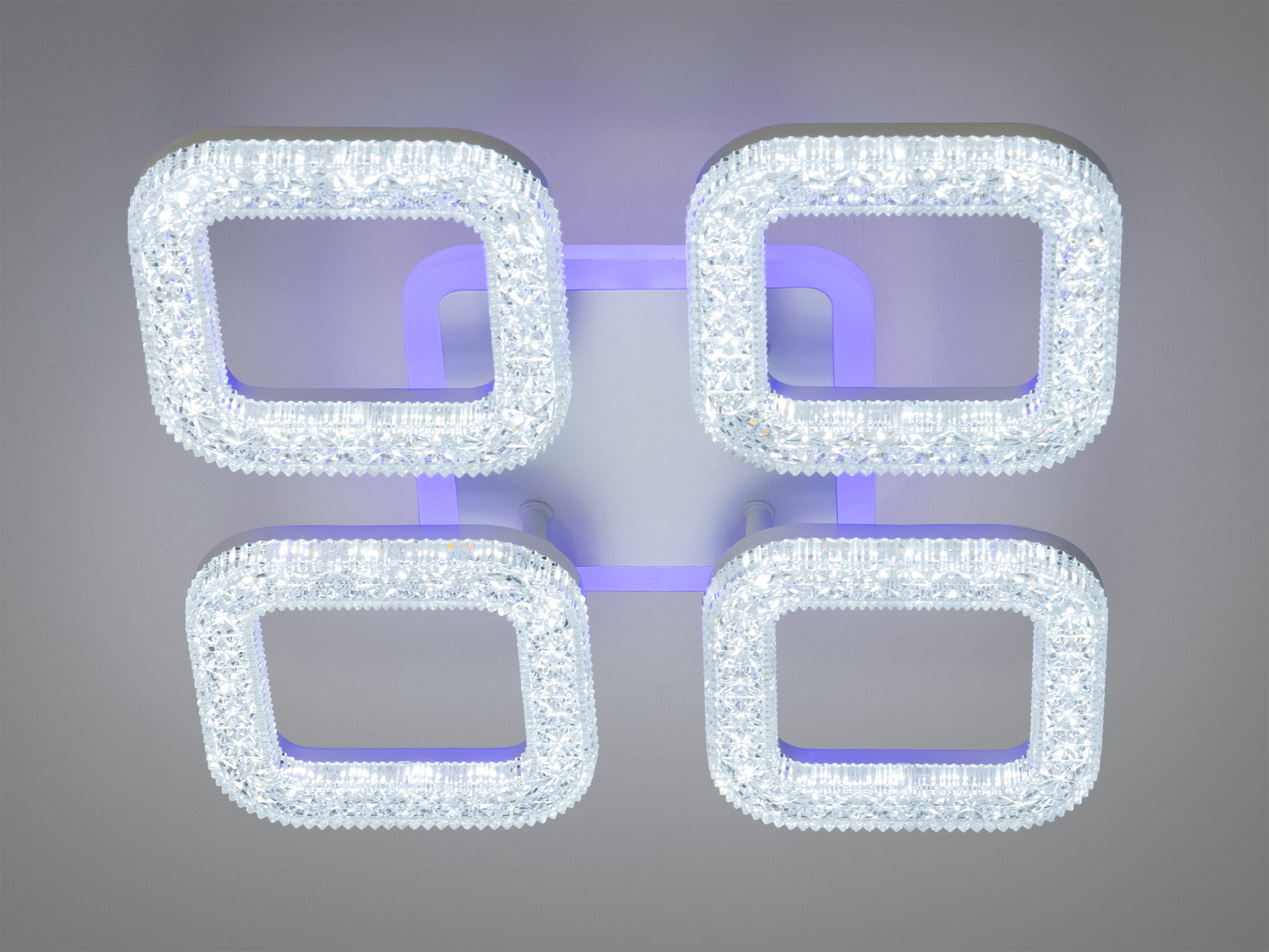 Стельовий світильник Серія Квадрати білий LED-підсвічування