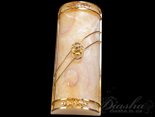 Настінний світильник з плафоном з благородного каменюСветильники из натурального камня, Бра классические