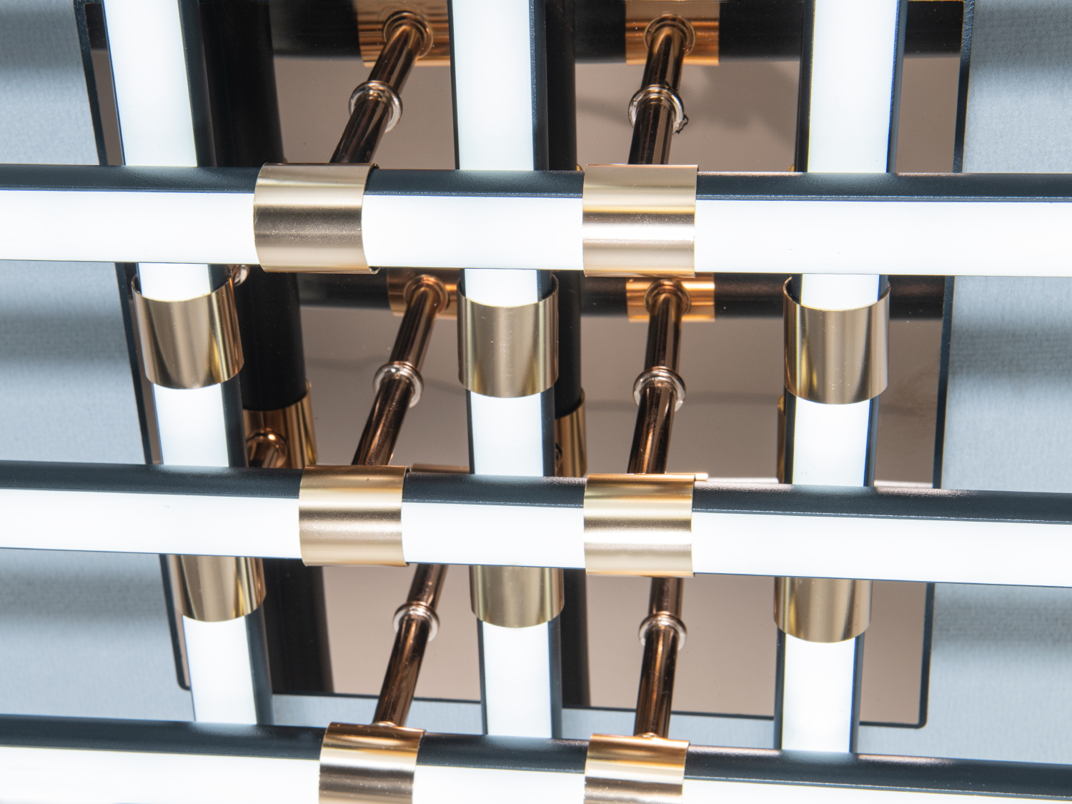 Потолочна LED люстра Diasha чорна 80 Вт акрилова сучасна