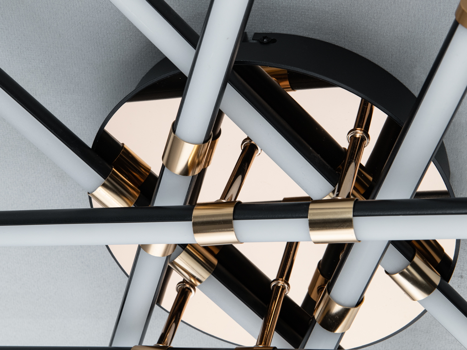 Потолочна світлодіодна люстра Diasha чорна 80 Вт для кімнат до 14 м²