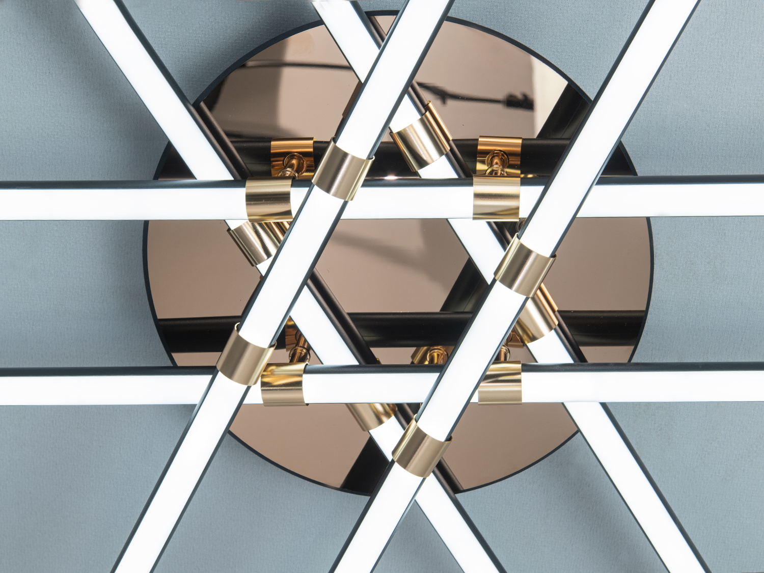 LED люстра стельова сучасна чорна 140 Вт для кімнат до 24 м²