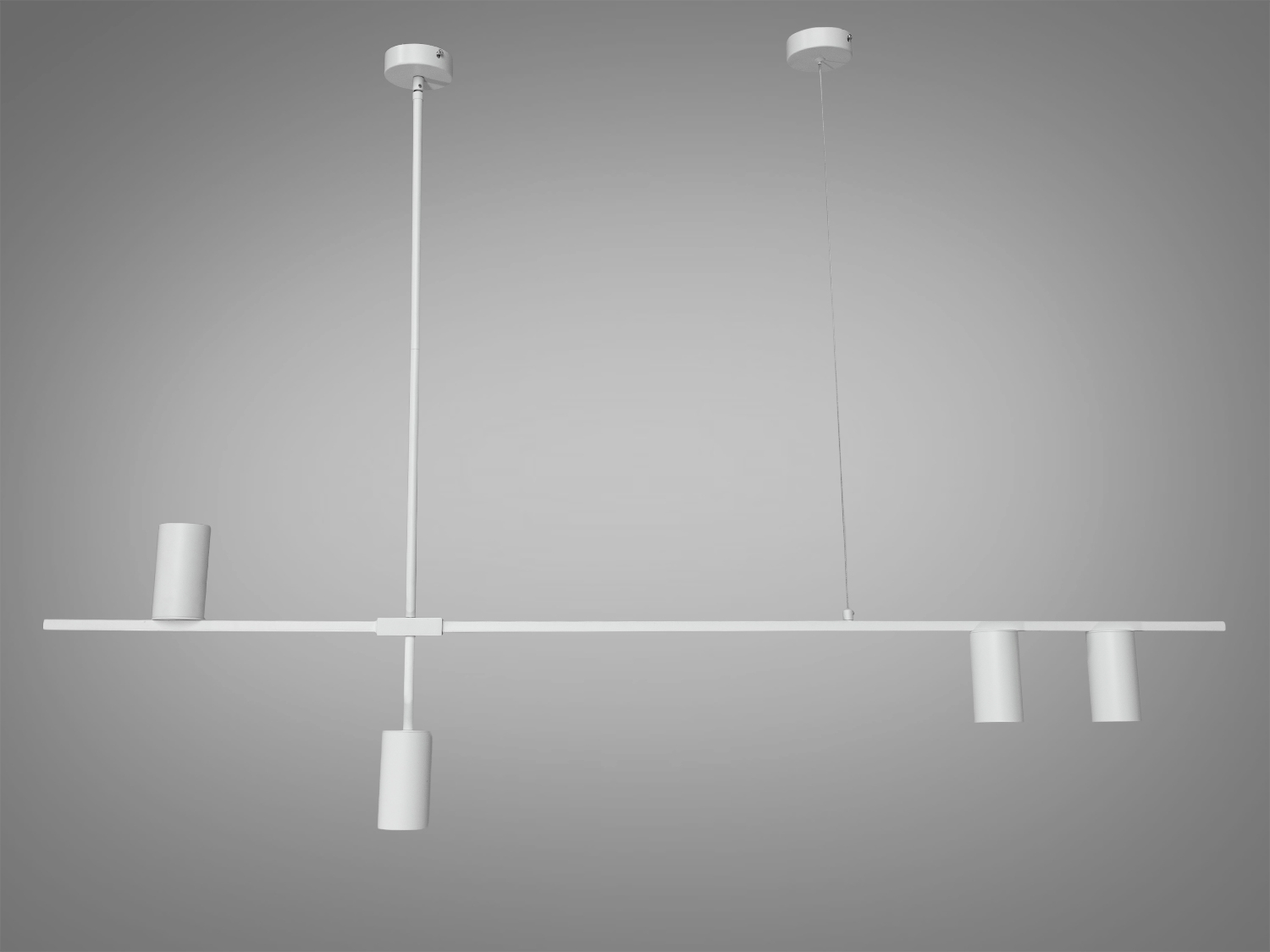 Лаконічна, вишукана, дизайнерська люстра Loft на 4 лампи, білого кольоруСветильники 