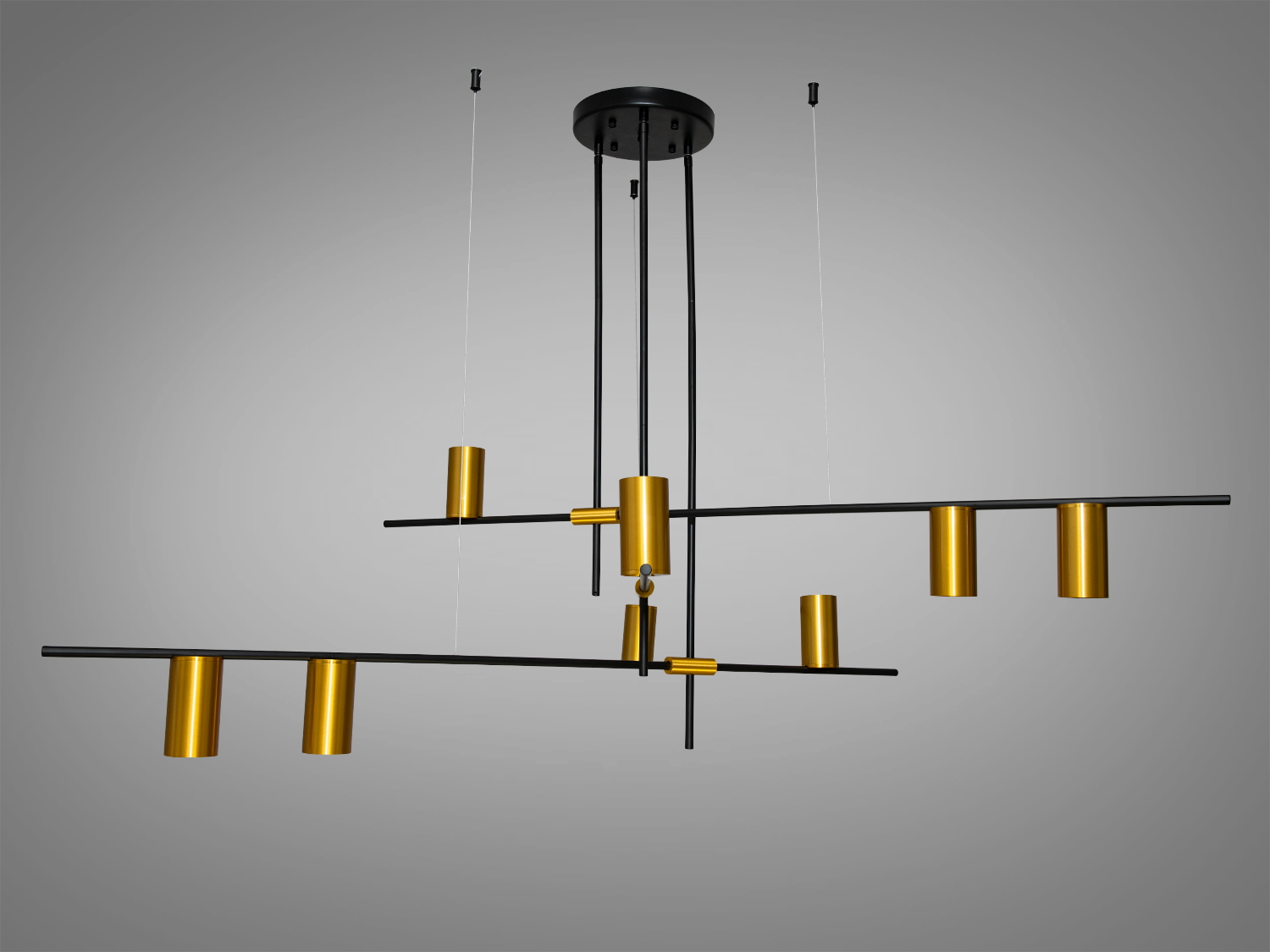 Родзинка колекції 2024 року, вишукана люстра-підвіс в стилі Loft на 9 ламп, бронза+чорнийСветильники 