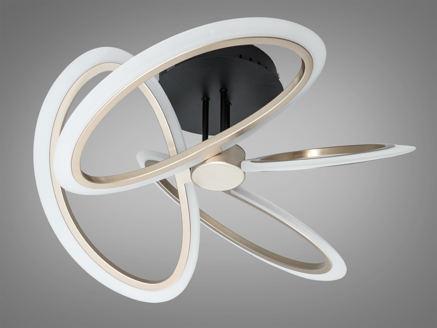 Світлодіодна стельова люстра Diasha WG5144 шампань 60W з пультом регулювання 3200-6000K