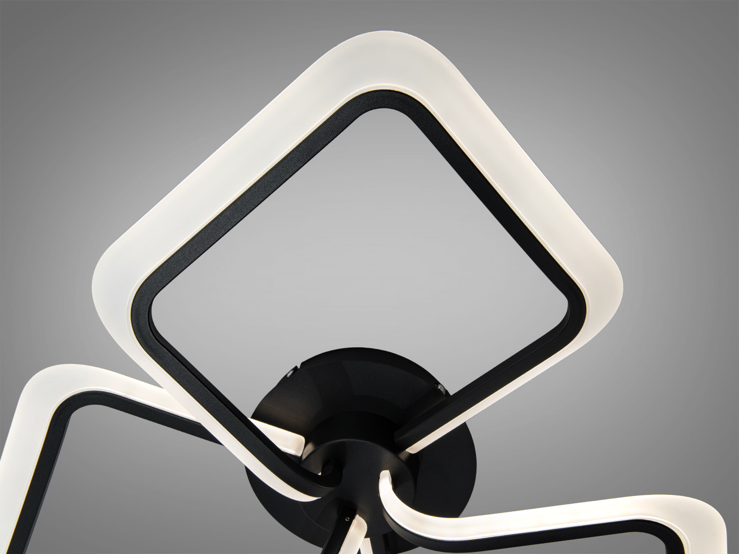 Стельова люстра Diasha WG5146 чорна LED 50 Вт для 8-10 м² без пульта