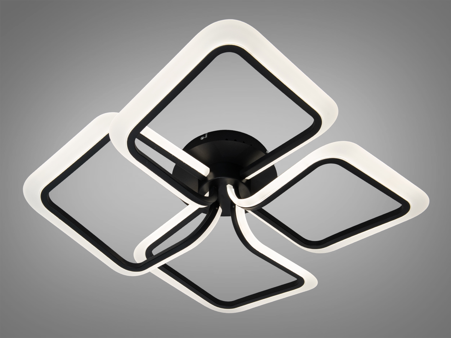 Світильник з холодним світлом, чотири квадратні рамки, ідеальний для офісу.