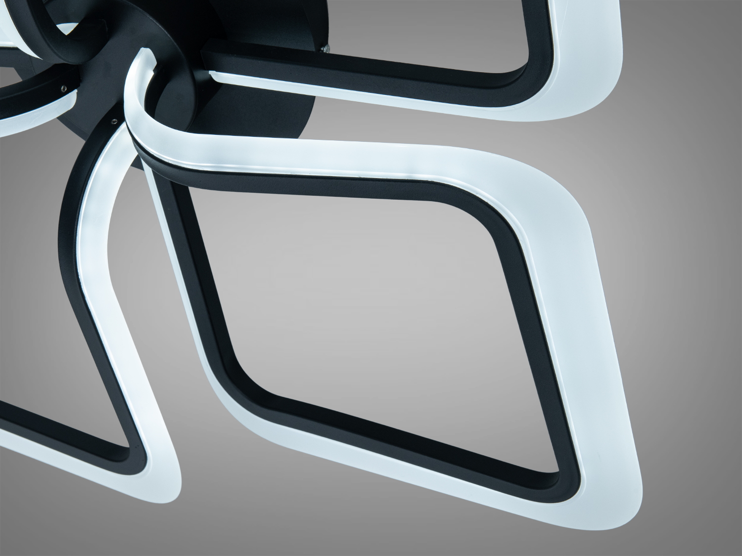 Потолочна світлодіодна люстра Diasha WG5146 чорна 65 Вт для 11 13 м2