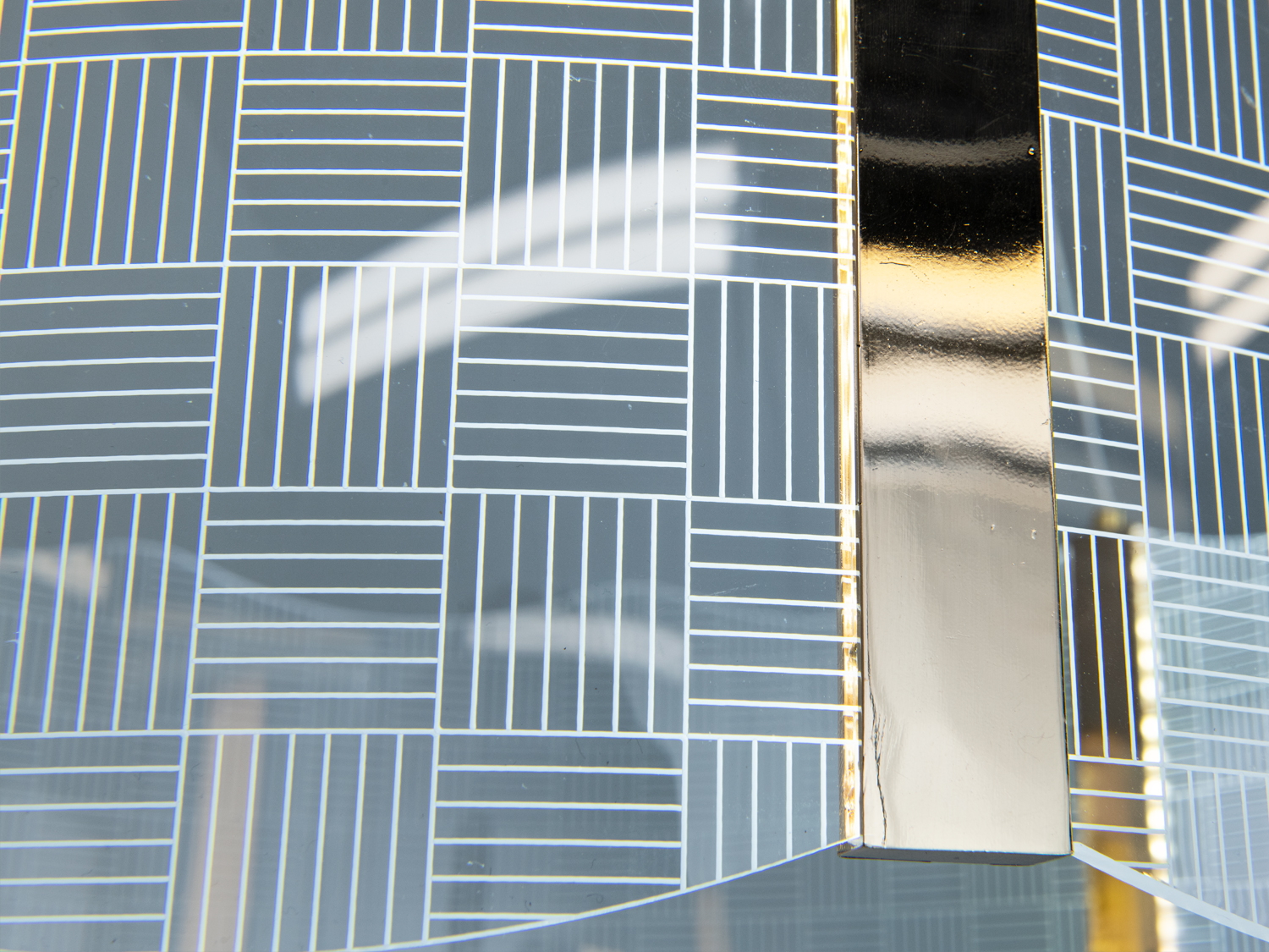 Підвісна люстра LED Diasha золото 25 Вт без пульта сучасна геометрія