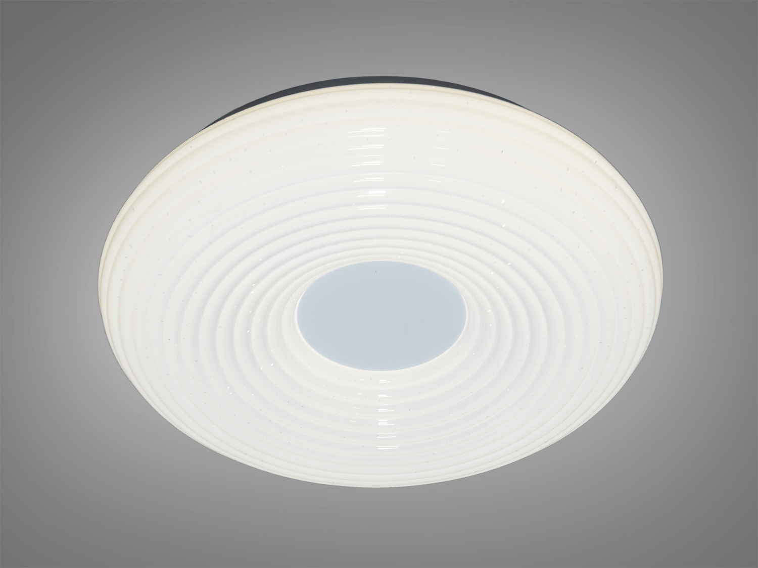 Кругла стельова люстра-таблетка у ванну, колір білий, 52W на 8м2