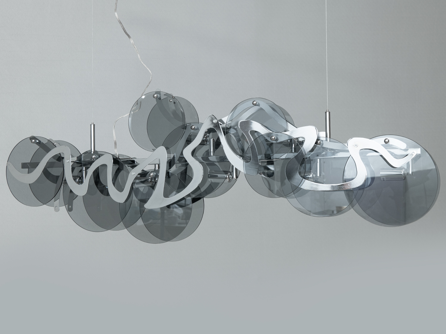 Ексклюзивна підвісна люстра з круглими скляними елементами