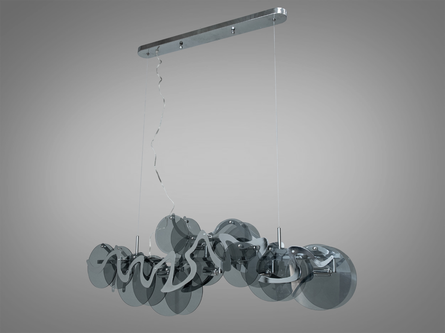 Ексклюзивна підвісна люстра з круглими скляними елементами