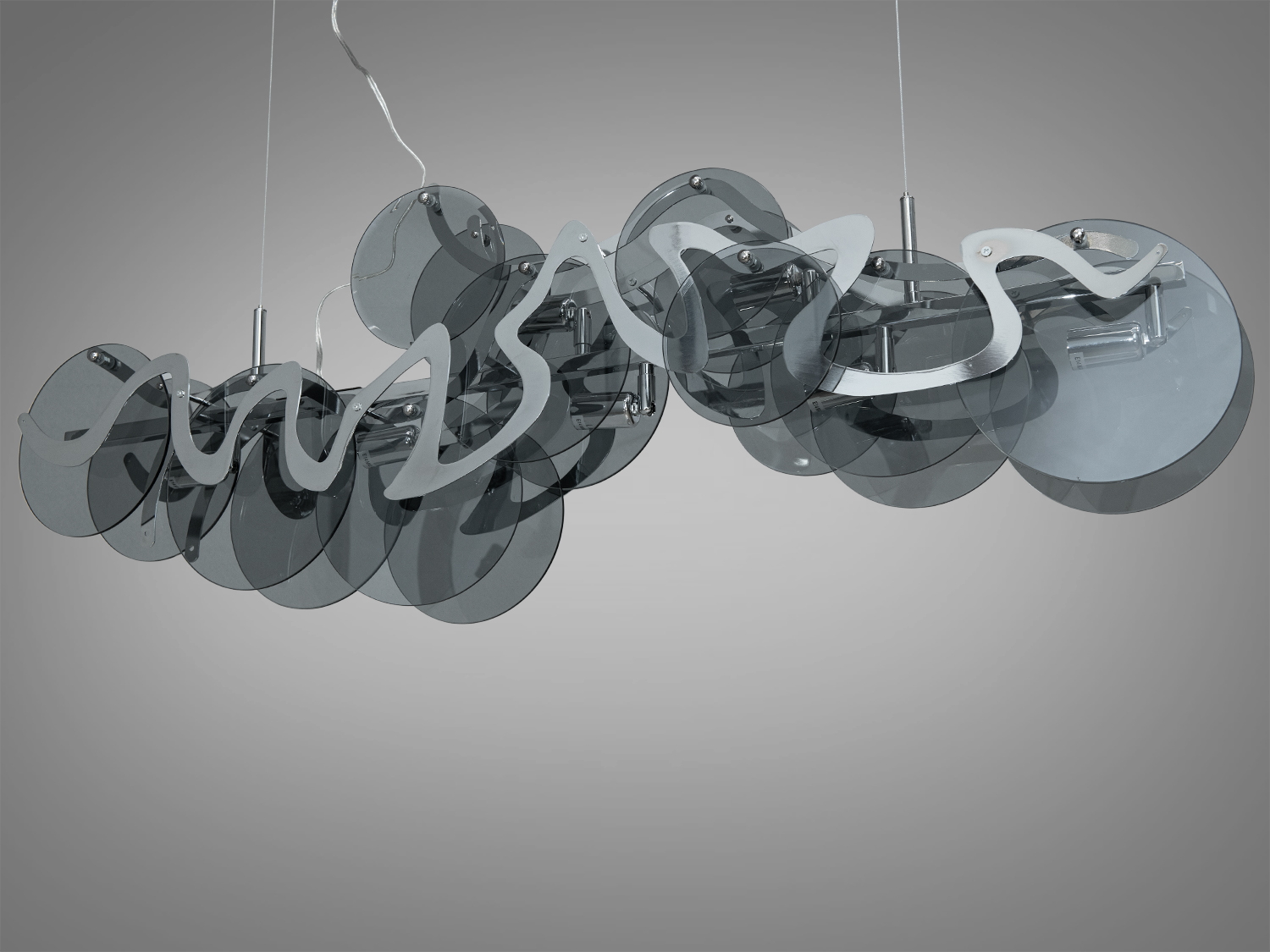 Ексклюзивна підвісна люстра з круглими скляними елементами